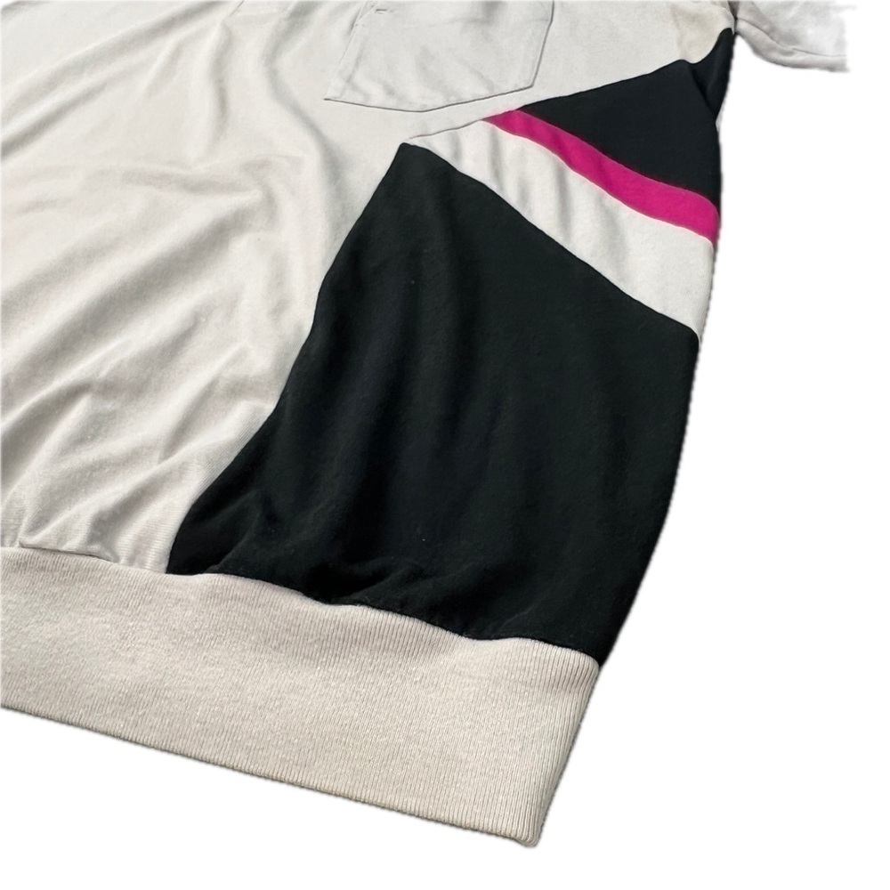 RARE Vintage LONDON FOG Color Block Polo Tee Shirt - Picture 4 of 8